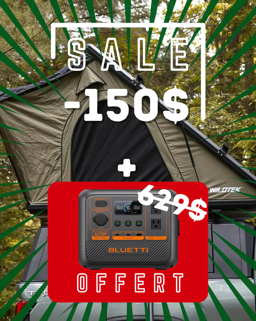 Tente de Toit Rigide Wildtek Acadia Promo