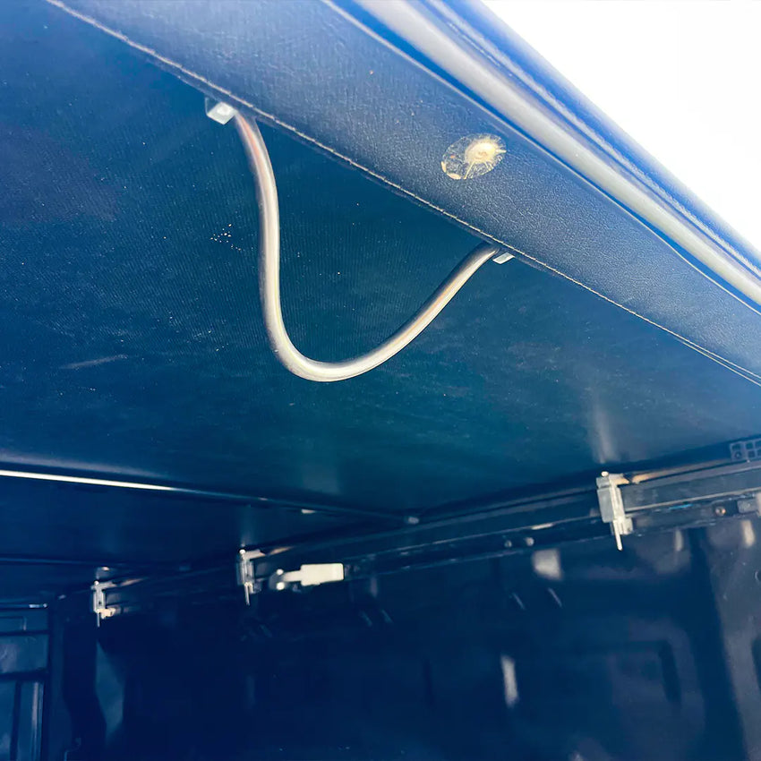 Tonneau Cover view from inside when closed