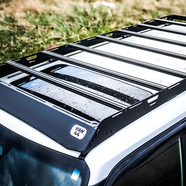Top view of the Roof Rack made in canada by VAN44 for toyota land cruiser