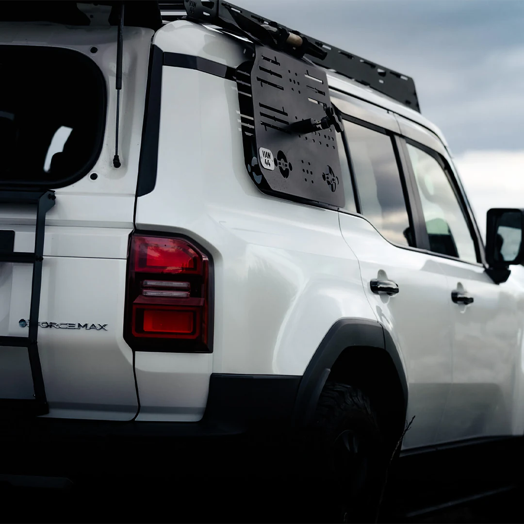 Rear view with molle panel organizer