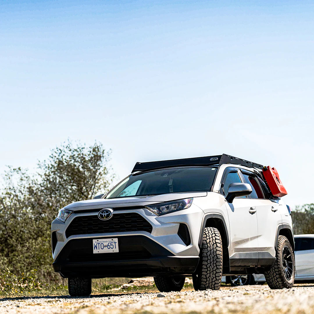 Front view of the VAN44 setup on a RAV4